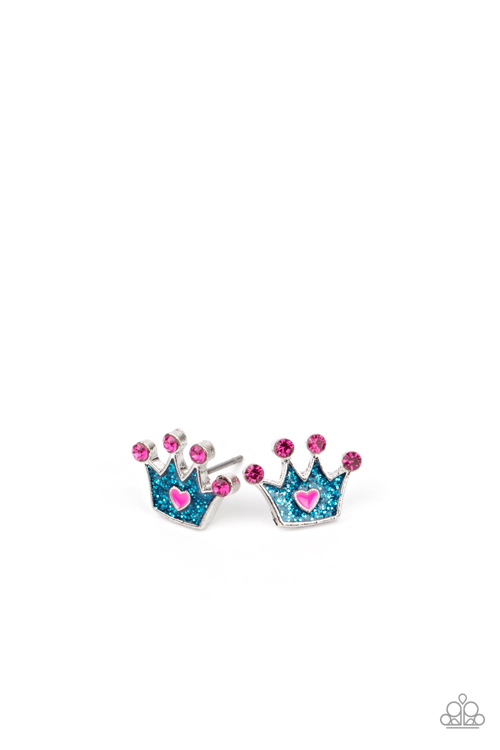 Paparazzi Accessories Starlet Shimmer ~ Colorful Crown Earring Kit for kids