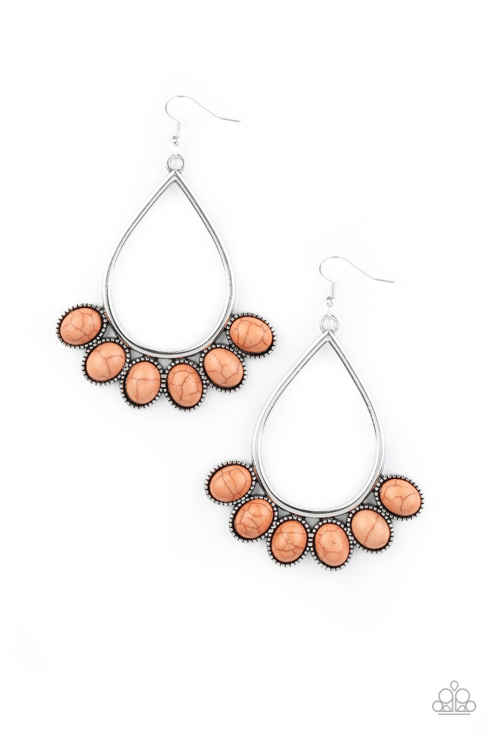 Stone Sky - Brown Earring Paparazzi Accessories