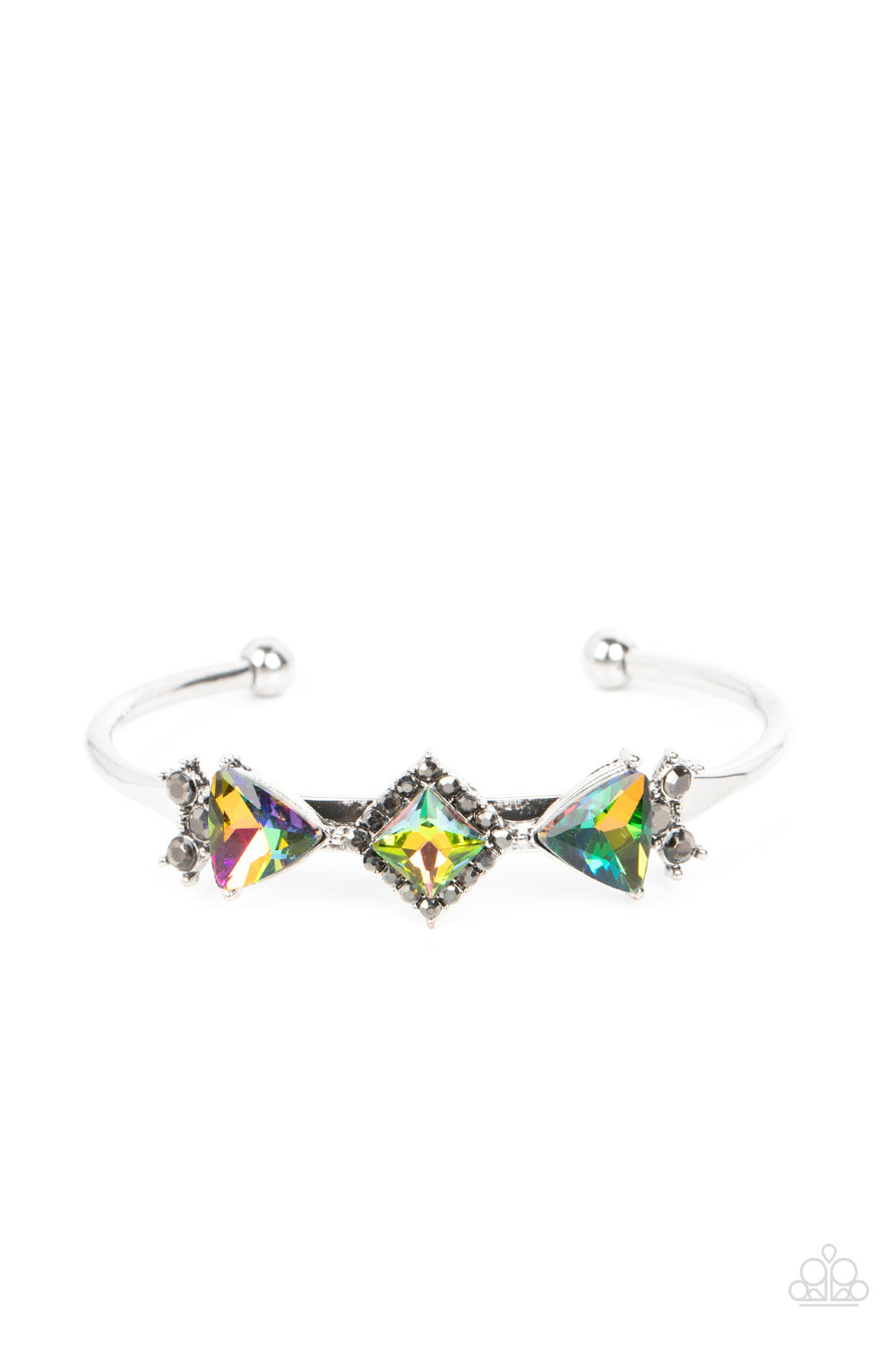 Paparazzi Strategic Sparkle Multi Bracelet. Get Free Shipping. #P9ST-MTXX-014XX. Dainty Cuff