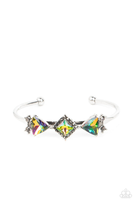 Paparazzi Strategic Sparkle Multi Bracelet. Get Free Shipping. #P9ST-MTXX-014XX. Dainty Cuff