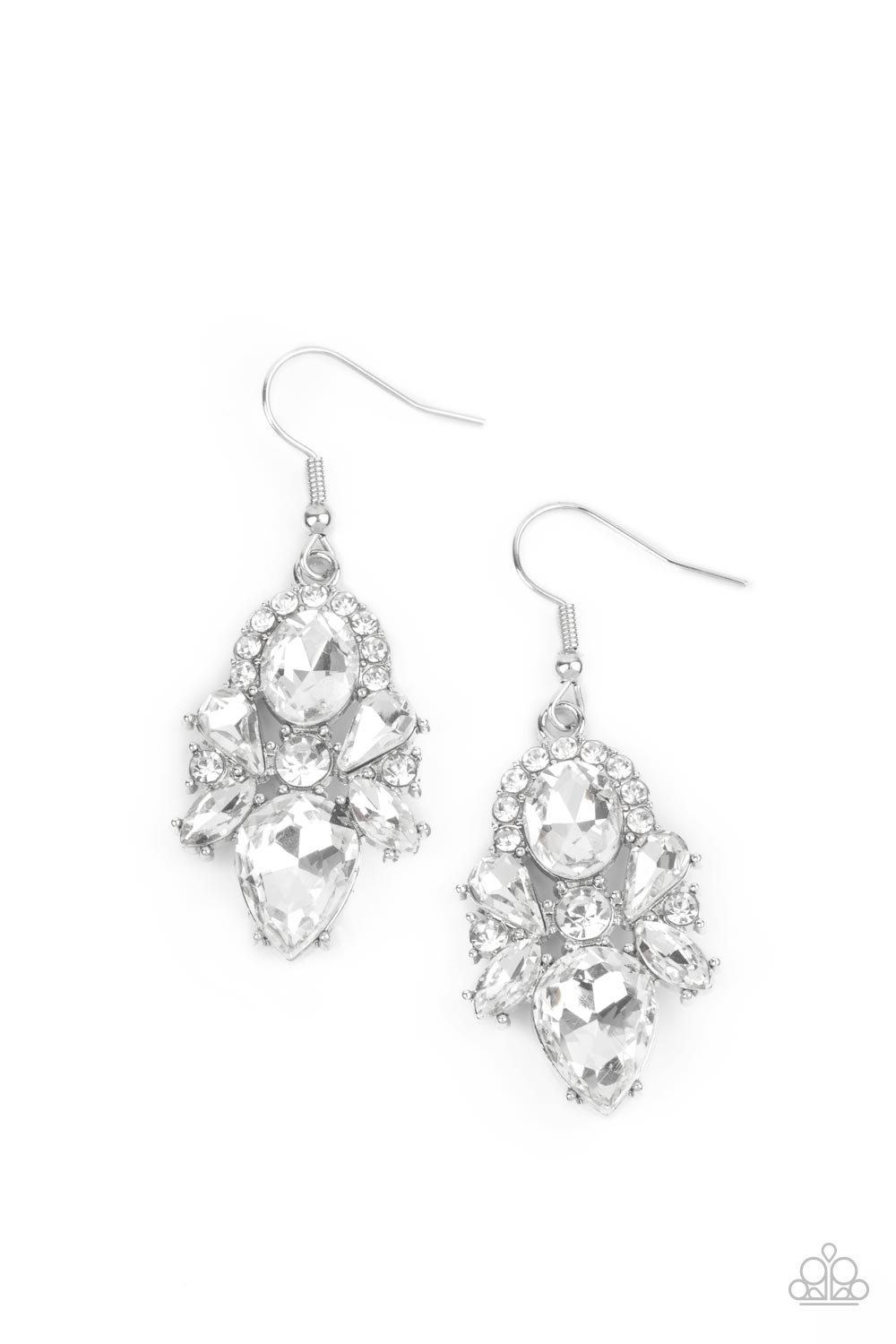Paparazzi Stunning Starlet White Earrings. Get Free Shipping. #P5RE-WTXX-504XX