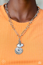 Load image into Gallery viewer, Paparazzi Sunset Sightings Fashion Fix Necklace: &quot;Friday Night VIBES - Blue&quot; (P2SE-BLXX-536LY)
