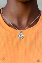 Load image into Gallery viewer, Paparazzi Sunset Sightings Fashion Fix Necklace: &quot;VIBE Over Matter - Blue&quot; (P2SE-BLXX-537LY)
