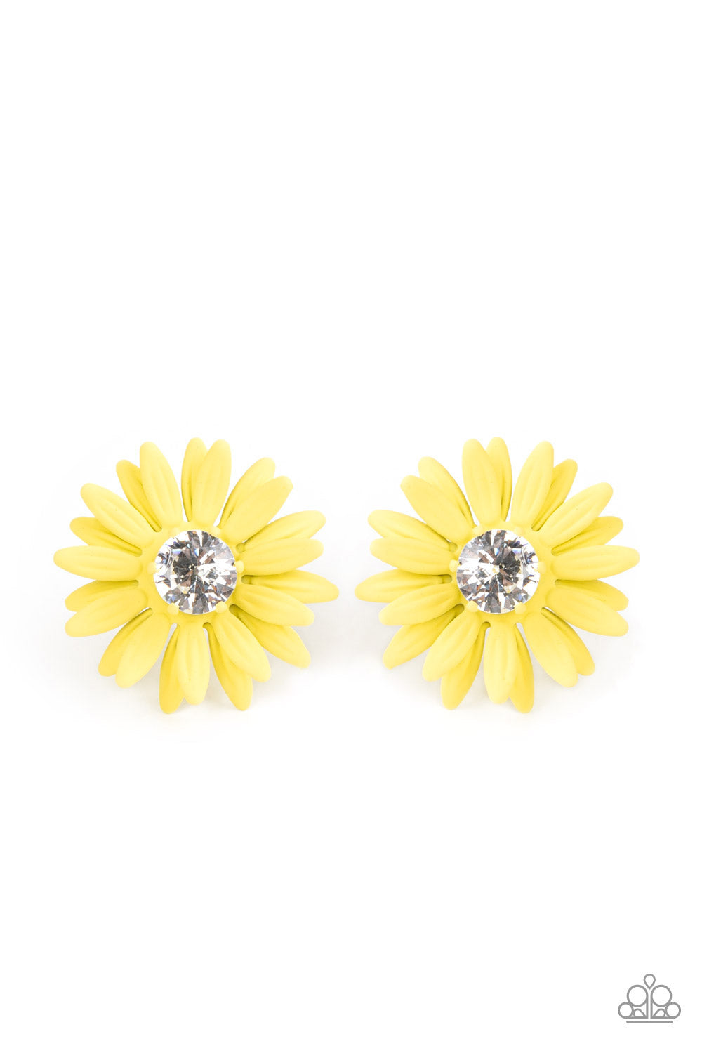 Sunshiny DAIS-y - Yellow Earrings Paparazzi Accessories. Subscribe & Save! #P5PO-YWXX-031XX
