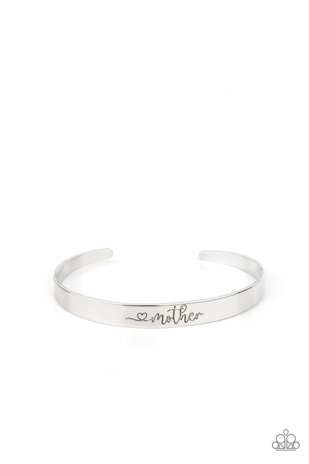 Sweetly Named - Silver Bracelet Paparazzi Accessories Mother Cuff Bracelet. Subscribe & Save