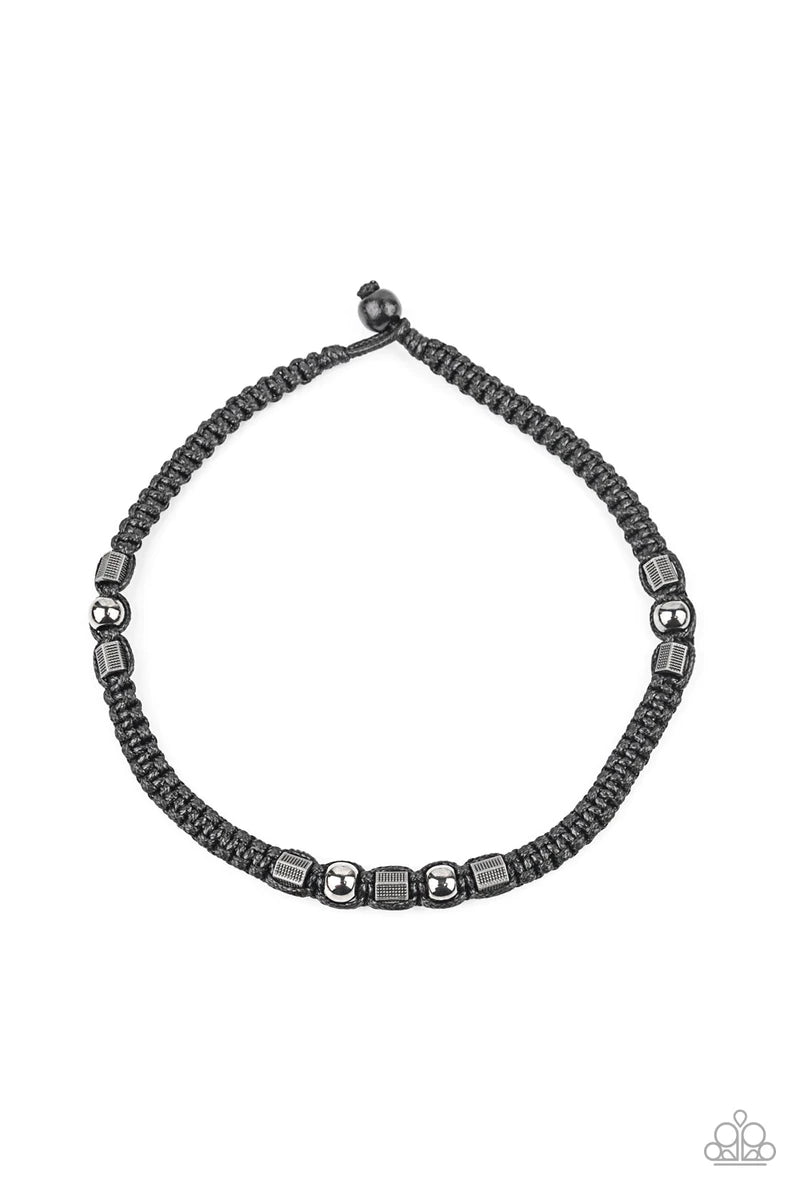 Take a Trek - Black Urban Men's Necklace Paparazzi Accessories. Get Free Shipping! #P2UR-BKXX-163XX