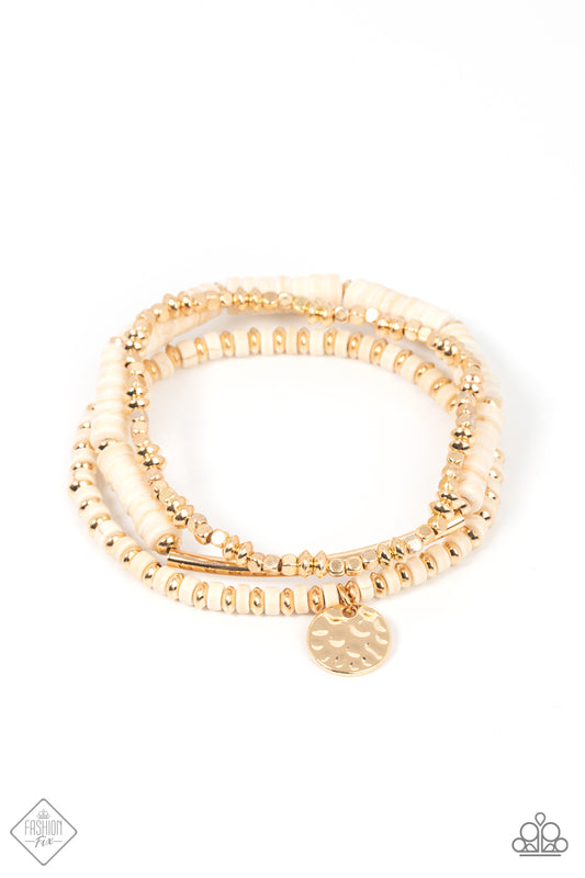 Terraform Trendsetter - Gold Bracelet Paparazzi Accessories. Subscribe & Save! #P9SE-GDXX-057HP