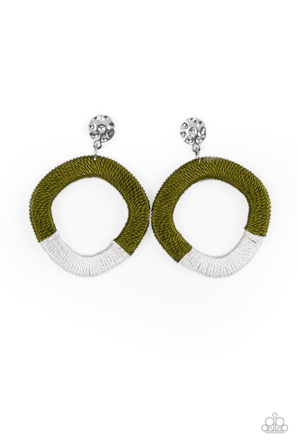 Thats a WRAPAROUND - Green Earrings Paparazzi Accessories. #P5PO-GRXX-047XX. Get Free Shipping!