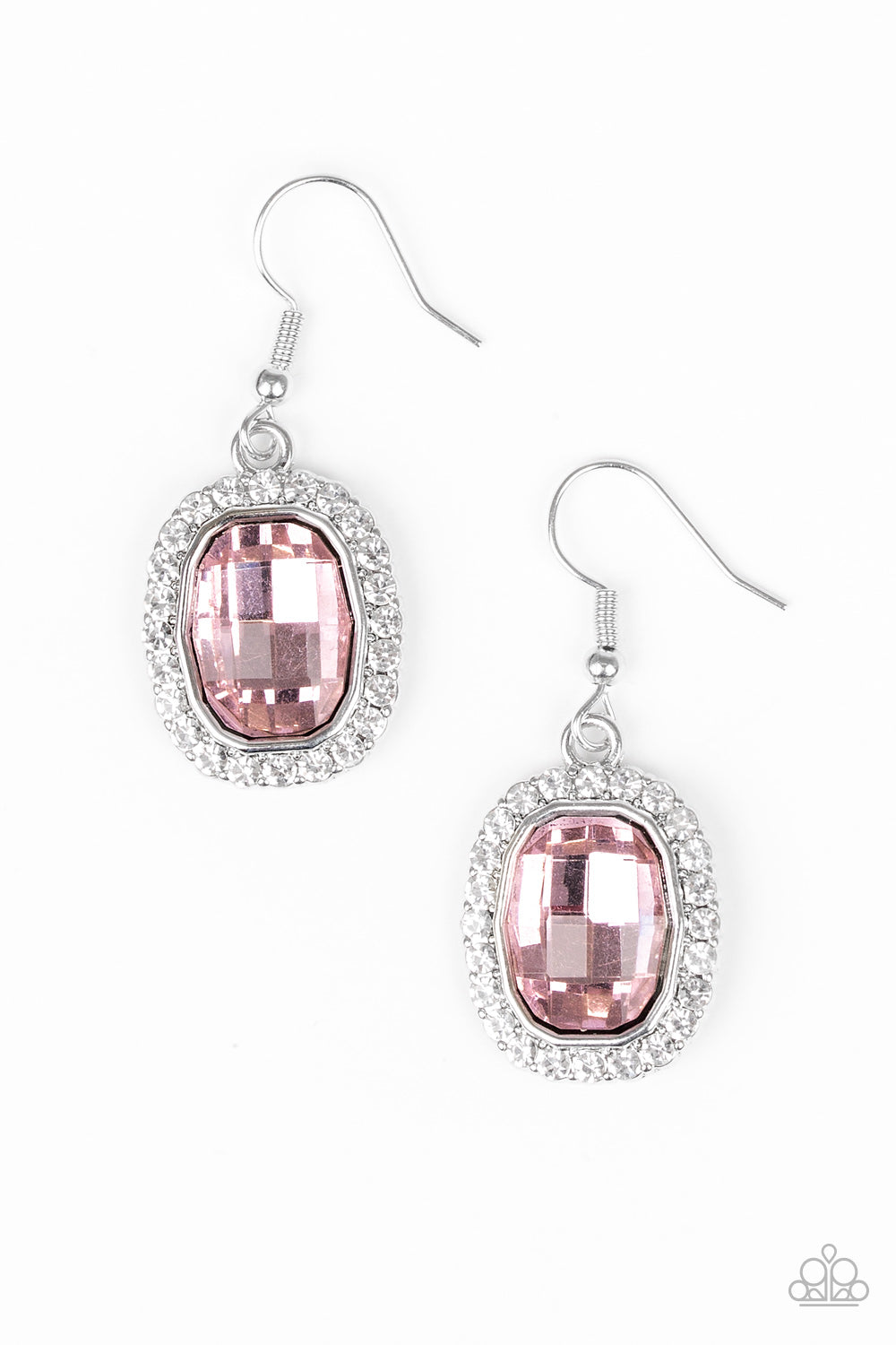 The Modern Monroe - Pink Earrings Paparazzi Accessories #P5RE-PKXX-142XX