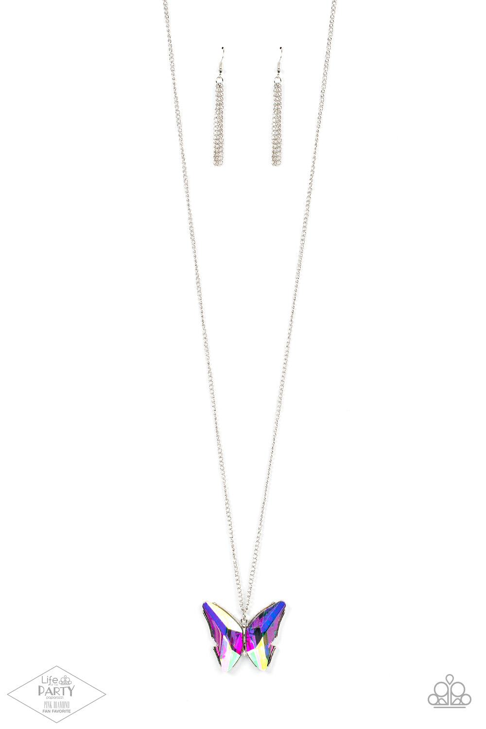 Butterfly Necklace Paparazzi Accessories. Get Free Shipping. #P2RE-MTXX-193XX