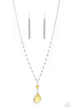 Load image into Gallery viewer, Paparazzi Necklace ~ Titanic Splendor - Yellow Dainty Necklace with small heart-shaped Primrose gem
