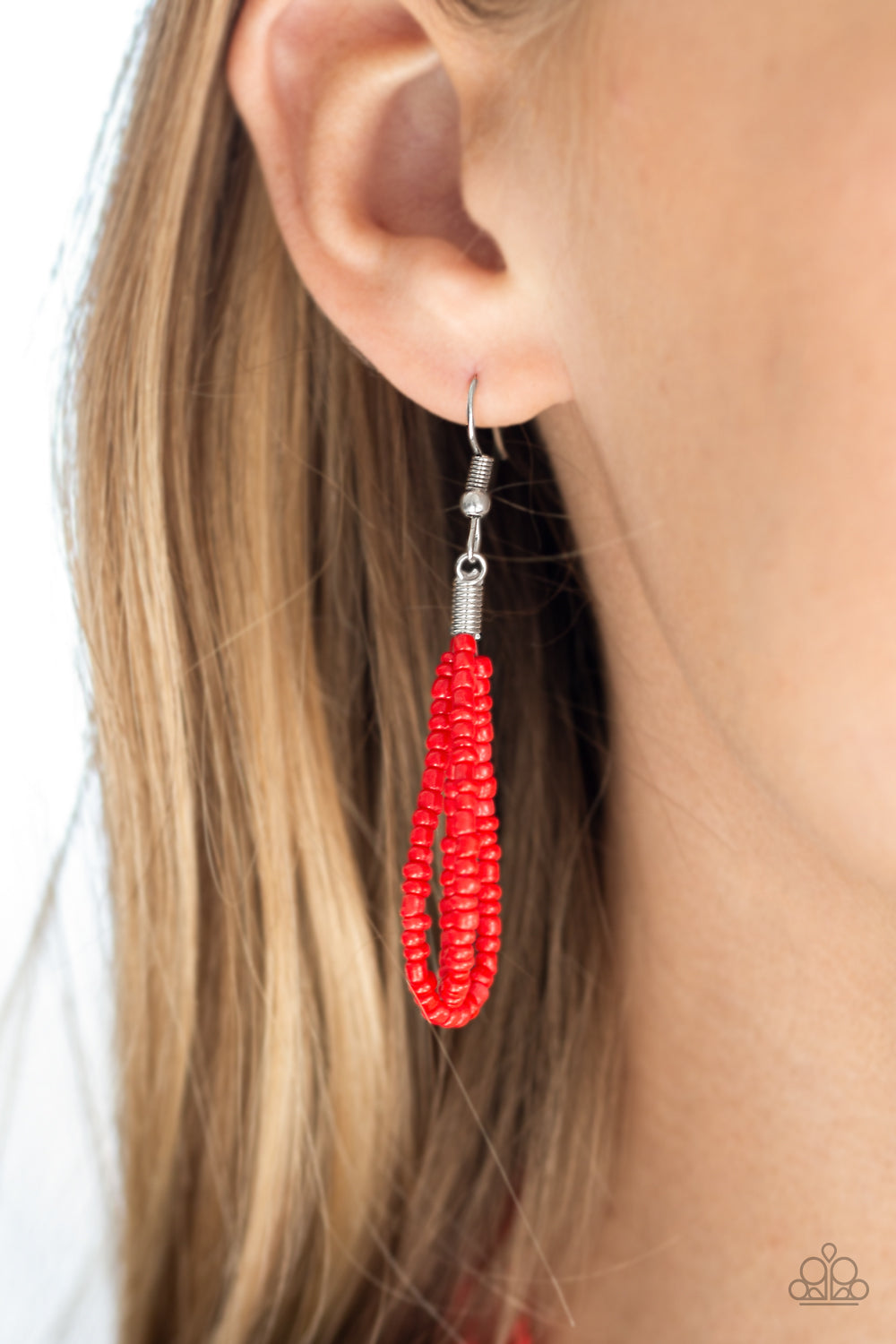 Paparazzi Totally Tonga - Red Seed Beads Necklace