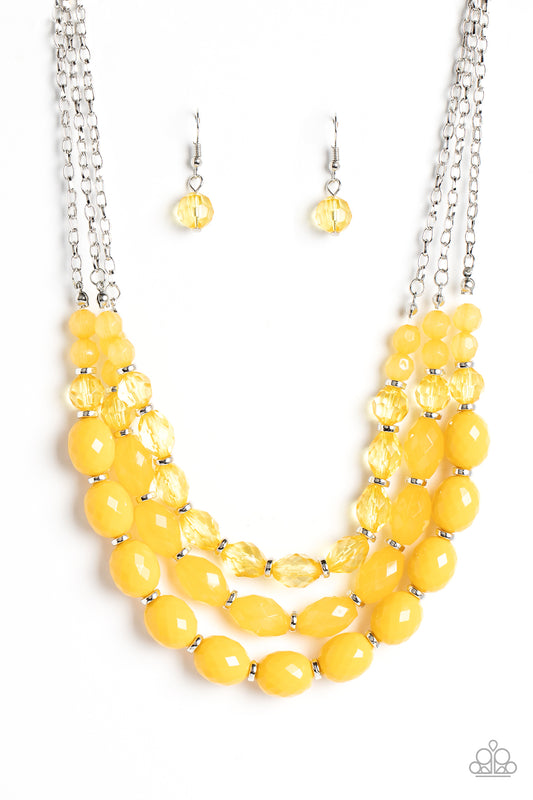 Tropical Hideaway Yellow Necklace Paparazzi Accessories. Subscribe & Save. #P2WH-YWXX-285IN