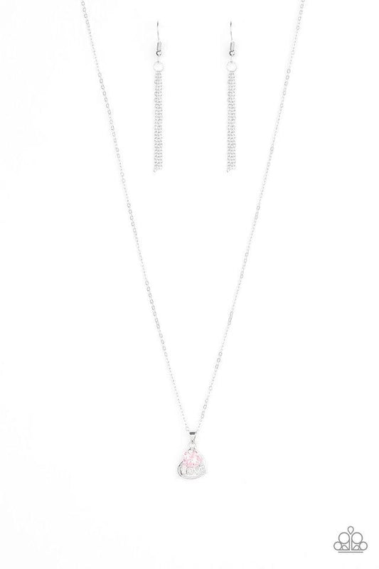 Turn On The Charm Pink Necklace Paparazzi Accessories $5 Jewelry Heart Necklace