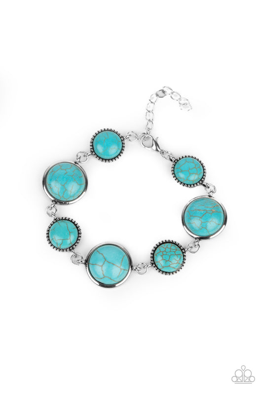 Turn Up The Terra - Blue Bracelet Paparazzi Accessories