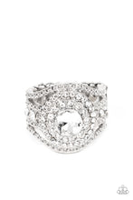 Load image into Gallery viewer, Paparazzi Understated Drama White $5 Ring. Get Free Shipping! #P4RE-WTXX-480XX

