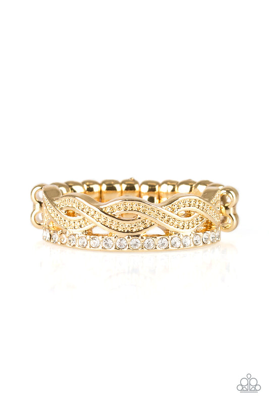 Unstoppable Shine - Gold Dainty Ring Paparazzi Accessories