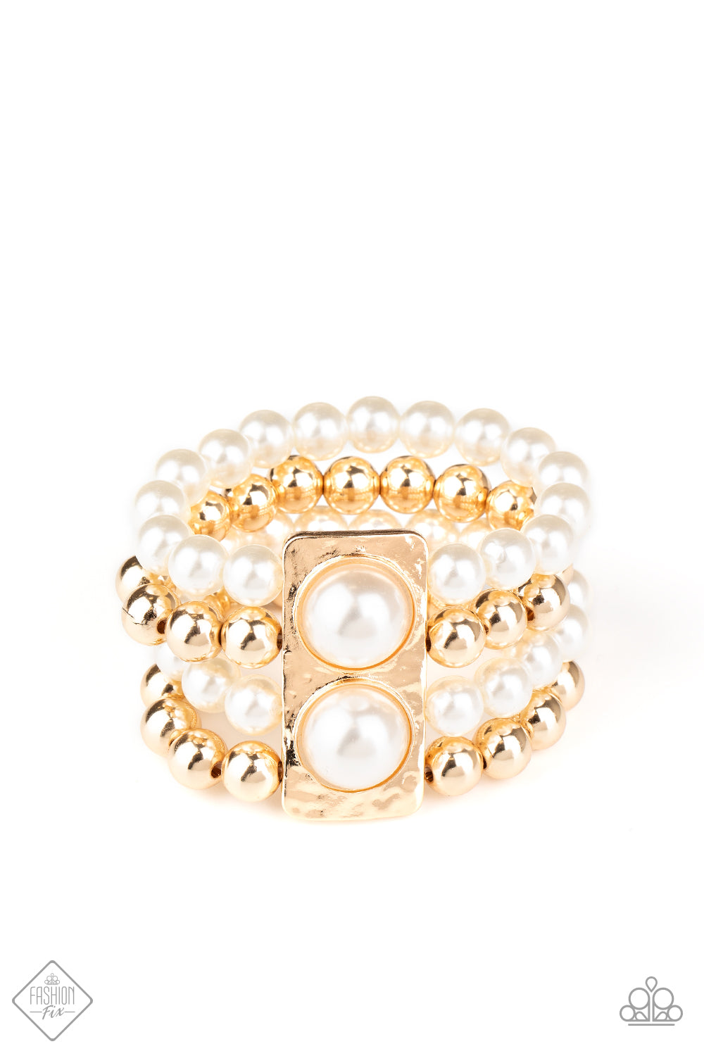 WEALTH-Conscious Gold Bracelet Paparazzi Accessories. Get Free Shipping. #P9ST-GDXX-037VL. Vintage