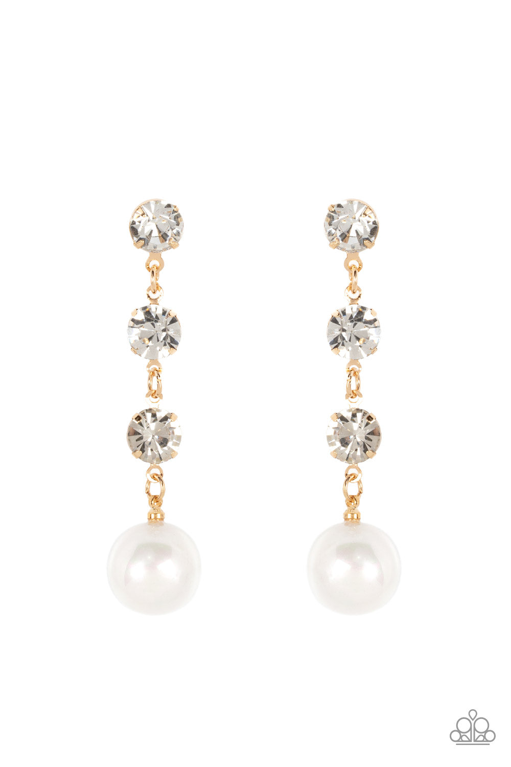 Yacht Scene Gold Earrings Paparazzi Accessories. Get Free Shipping! #P5PO-GDXX-146XX