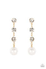 Load image into Gallery viewer, Yacht Scene Gold Earrings Paparazzi Accessories. Get Free Shipping! #P5PO-GDXX-146XX 
