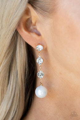 Paparazzi Yacht Scene Gold Earrings. Post Style Pearl and Gold $5 Jewelry. Subscribe & Save!