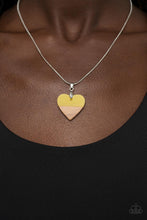 Load image into Gallery viewer, Paparazzi You Complete Me - Yellow Heart Necklace. #P2SE-MTXX-213XX. Subscribe &amp; Save!

