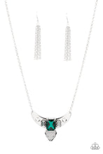 Load image into Gallery viewer, You the TALISMAN! - Green Necklace Paparazzi Accessories Emerald and Smoky Talisman
