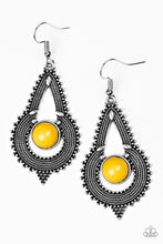 Load image into Gallery viewer, Paparazzi Zoomin Zumba - Yellow Earring
