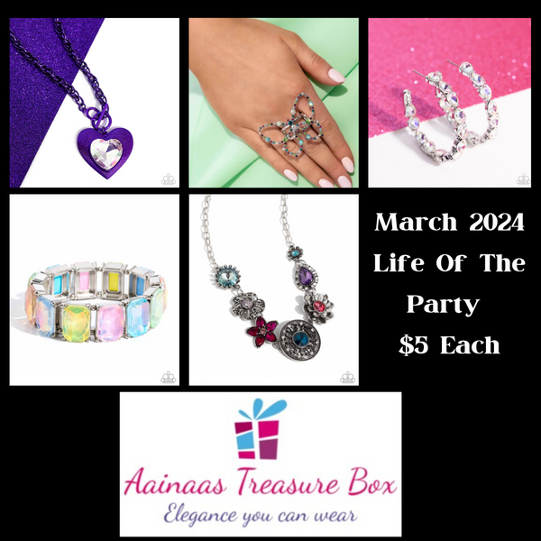 March 2024 Life of the Party Accessories at AainaasTreasureBox