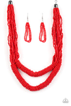 Load image into Gallery viewer, Right As RAINFOREST Red Necklace Paparazzi $5 Jewelry. Subscribe and Save. P2ST-RDXX-025XX
