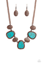 Load image into Gallery viewer, Paparazzi Badlands Border Copper Necklace for Women. Get Free Shipping. #P2SE-CPXX-161XX
