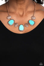 Load image into Gallery viewer, Badlands Border Copper Necklace Paparazzi $5 Jewelry. Subscribe &amp; Save. #P2SE-CPXX-161XX
