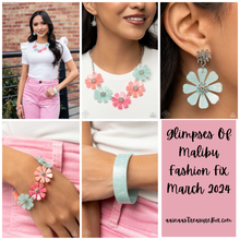 Load image into Gallery viewer, Paparazzi Glimpses of Malibu Fashion Fix March 2024 Jewelry Set. GM-0324. Get Free Shipping
