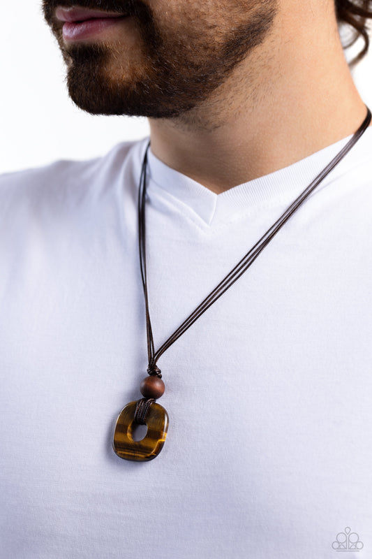 Paparazzi Canyon Crusade $8 Urban Men's Necklace. Subscribe & Save. Tiger's Eye Stone necklace