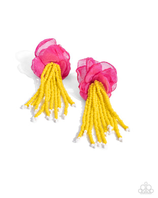 Paparazzi Cinderella Charisma Multi Earrings. Get Free Shipping. #P5PO-MTPK-129XX. Seed beads post