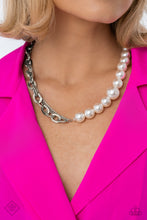 Load image into Gallery viewer, June 2023 Paparazzi Fashion Fix Necklace My PEARL - White&quot; (P2ST-WTXX-137OC). Get Free Shipping
