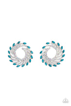 Load image into Gallery viewer, Firework Fanfare Blue Earring Paparazzi Accessories. Get Free Shipping. #P5PO-BLXX-153XX
