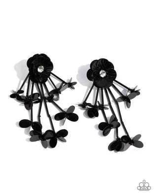 Paparazzi Floral Future Black Earrings April 2024 Life of the Party earrings. Get Free Shipping.