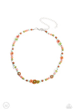 Load image into Gallery viewer, Flower Child Flair Necklace Paparazzi Accessories. Get Free Shipping. #P2CH-MTGR-034XX
