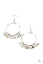 Load image into Gallery viewer, Paparazzi Free Your Soul Multi Earring for Women. Natural Stone Fringe Earring. Hoop earrings

