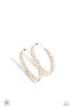 Load image into Gallery viewer, Paparazzi GLITZY By Association Gold Earring. Get Free Shipping. #P5HO-GDXX-299XX. Hoop earrings

