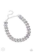 Load image into Gallery viewer, Glistening Gallery White Necklace Paparazzi Accessories. #P2CH-WTXX-070XX. Nov LOP Necklace
