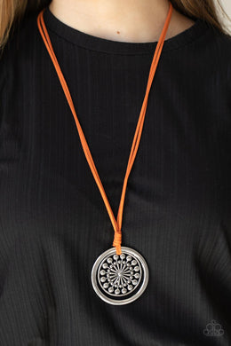 Paparazzi One Mandala Show Orange Necklace. Get Free Shipping. #P2SE-OGXX-263XX
