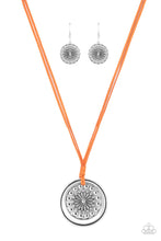 Load image into Gallery viewer, One Mandala Show Orange Long Necklace Paparazzi Accessories. Subscribe &amp; Save. #P2SE-OGXX-263XX
