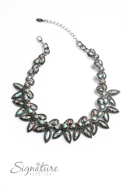 Paparazzi The April Zi Blue Necklace. Vintage Zi. Subscribe and Save. #Z2305