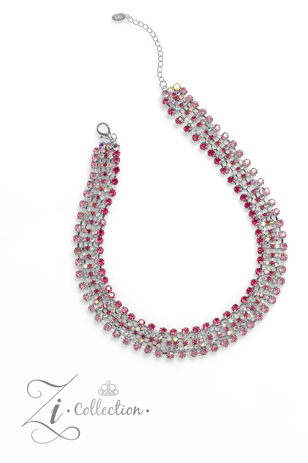 Flirtatious Pink Zi Necklace Paparazzi Accessories. #Z2319. Vintage 2023 Zi Collection