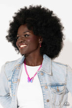Load image into Gallery viewer, Fascinating Flyer Pink Necklace Paparazzi. Get Free Shipping. #P2ST-PKXX-161XX. Nov 2023 LOP
