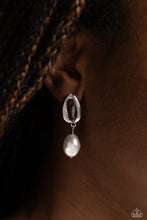 Load image into Gallery viewer, Im HAVANA Party White Pearl Earring Paparazzi $5 Jewelry Post Earrings. #P5PO-WTXX-373XX
