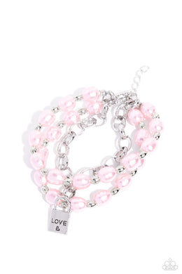 LOVE-Locked Legacy Pink Pearl Bracelets For Women. Subscribe & Save. #P9RE-PKXX-325XX