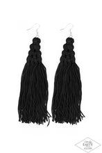 Load image into Gallery viewer, Magic Carpet Ride Earring Paparazzi Accessories. #P5ST-BKXX-010XX. Subscribe &amp; Save. Fringe earrings
